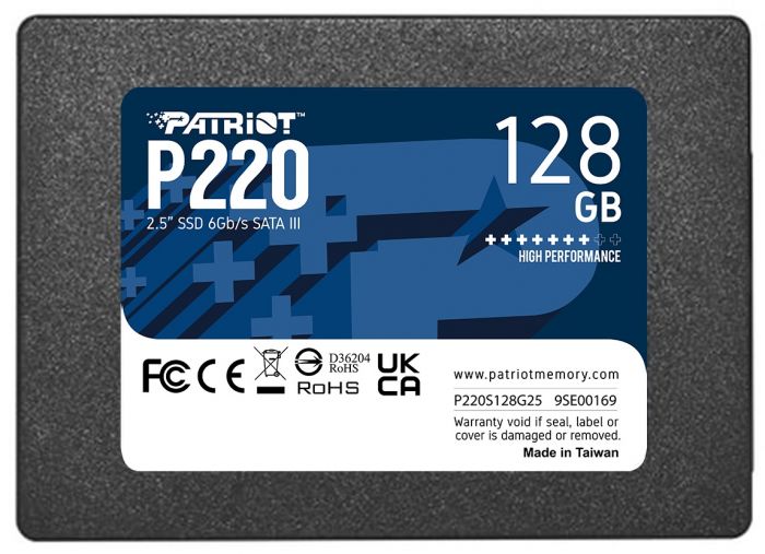 Накопичувач SSD 128GB Patriot P220 2.5" SATAIII TLC (P220S128G25)