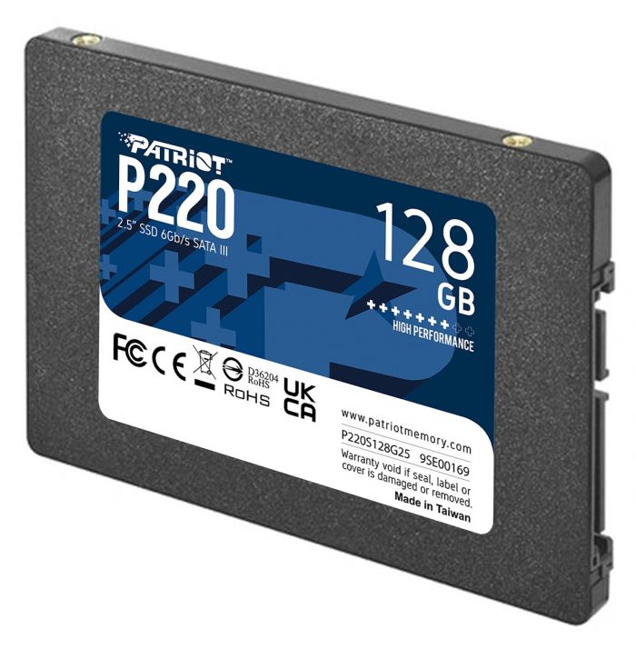 Накопичувач SSD 128GB Patriot P220 2.5" SATAIII TLC (P220S128G25)