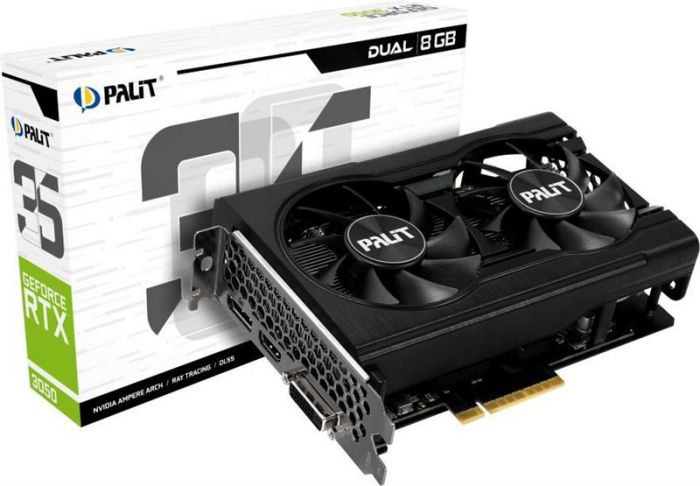 Відеокарта GF RTX 3050 8GB GDDR6 Dual Palit (NE63050018P1-1070D)