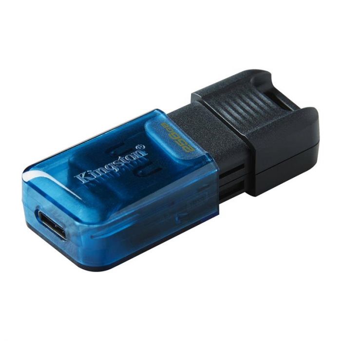 Флеш-накопичувач USB3.2 256GB Type-C Kingston DataTraveler 80 M Blue/Black (DT80M/256GB)