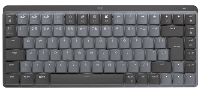 Клавіатура бездротова Logitech MX Mechanical Mini Minimalist Graphite (920-010780)