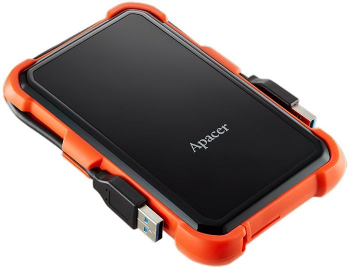 Зовнішній жорсткий диск 2.5" USB 1.0TB Apacer AC630 Black/Orange (AP1TBAC630T-1)