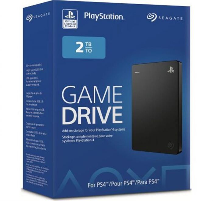 Зовнішній жорсткий диск 2.5" USB 2.0TB Seagate Game Drive for PS4 Black (STGD2000200)