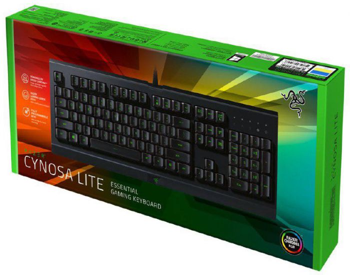 Клавіатура Razer Cynosa Lite RGB Chroma Black (RZ03-02741500-R3R1)