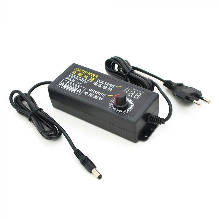 Адаптер живлення Voltronic NZX-31250/02218 з регулюванням 3-12V 5A, роз`єм 5.5х2.5мм