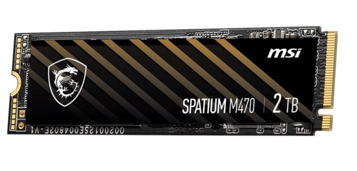 Накопичувач SSD 2TB MSI Spatium M470 M.2 2280 PCIe 4.0 x4 NVMe 3D NAND TLC (S78-440Q470-P83)