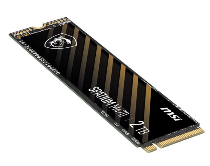 Накопичувач SSD 2TB MSI Spatium M470 M.2 2280 PCIe 4.0 x4 NVMe 3D NAND TLC (S78-440Q470-P83)