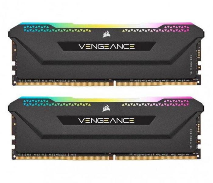 Модуль пам`ятi DDR4 2x16GB/3600 Corsair Vengeance RGB Pro SL Black (CMH32GX4M2D3600C18)