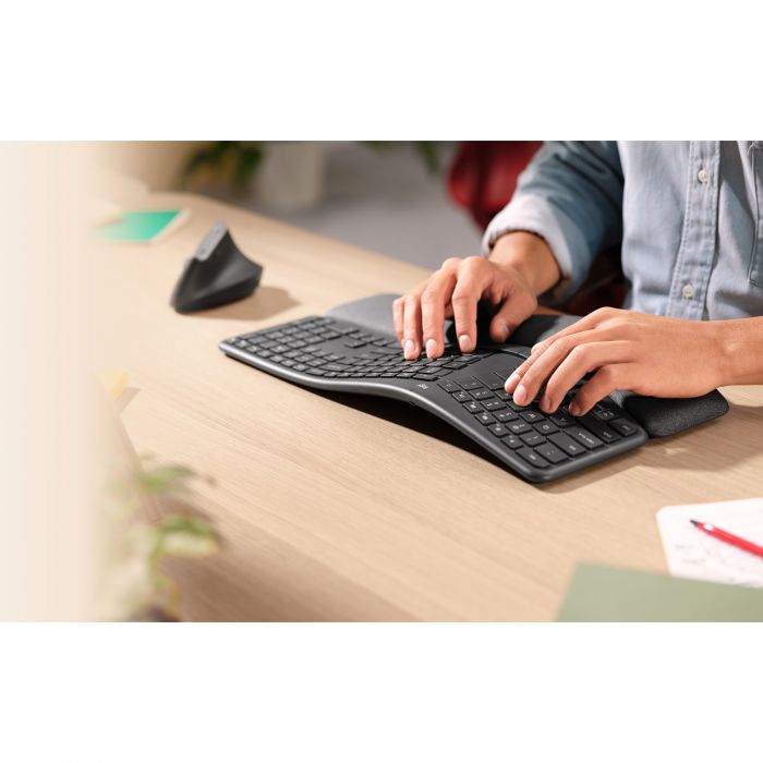 Клавіатура бездротова Logitech K860 Ergo Graphite (920-010352)