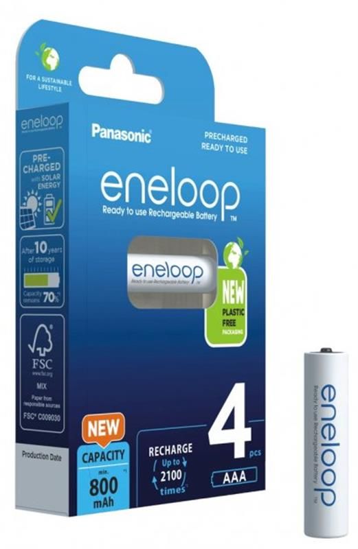 Акумулятори Panasonic Eneloop AAA NI-MH 800 mAh BL 4 шт