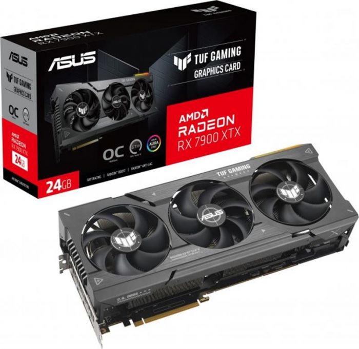 Відеокарта AMD Radeon RX 7900 XTX 24GB GDDR6 TUF Gaming OC Asus (TUF-RX7900XTX-O24G-GAMING)