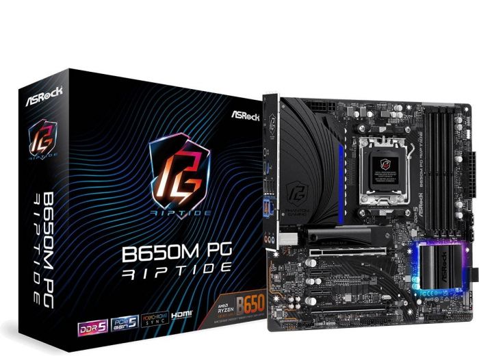 Материнська плата ASRock B650M PG Riptide Socket AM5