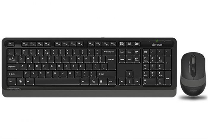 Комплект (клавіатура, миша) бездротовий A4Tech FG1010S Black/Grey