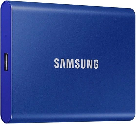 Накопичувач зовнішній SSD 2.5" USB 1.0TB Samsung T7 Indigo Blue (MU-PC1T0H/WW)