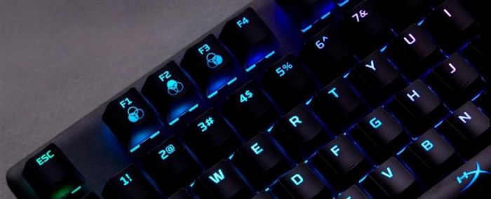 Клавіатура HyperX Alloy Origins Aqua RGB PBT ENG/RU Black (639N5AA) 