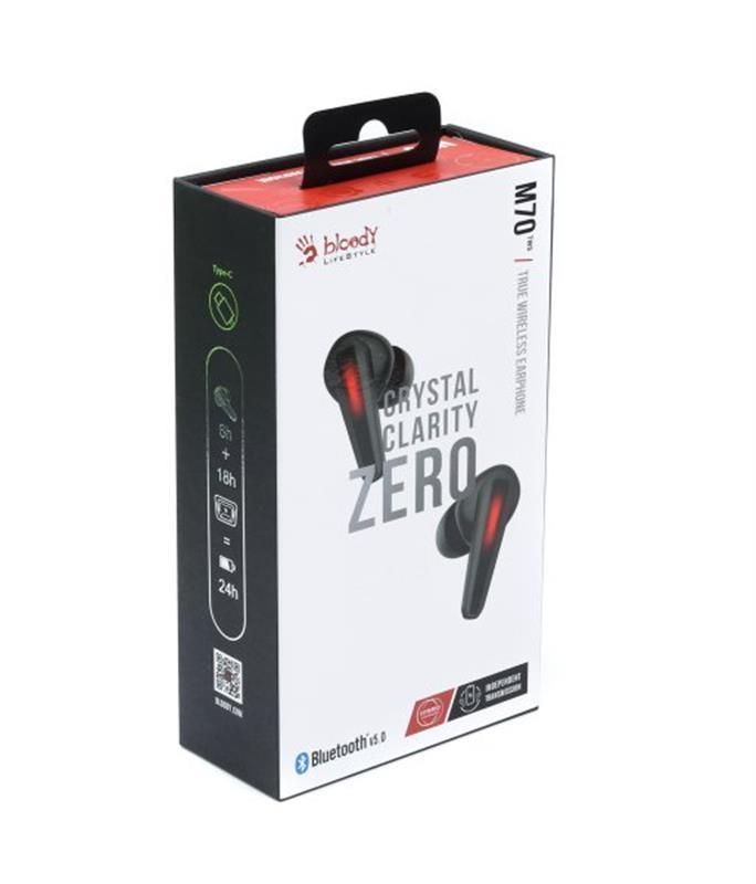 Bluetooth-гарнітура A4Tech Bloody M70 Black+Red