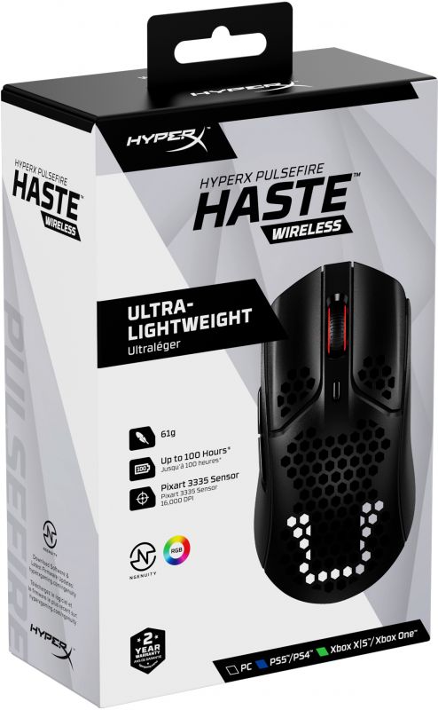 Миша бездротова HyperX Pulsefire Haste WL Black (4P5D7AA) 