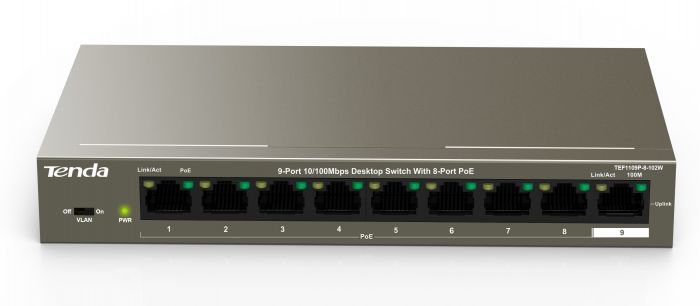 Комутатор Tenda TEF1109P-8-102W