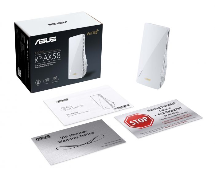 Повторювач/розширювач WiFi сигналу Asus RP-AX58