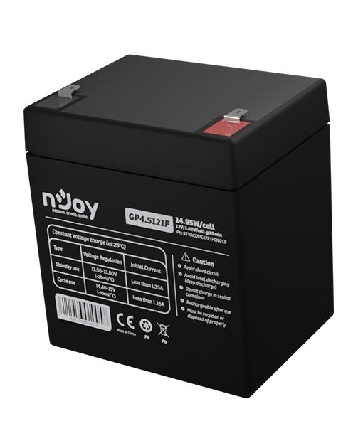 Акумуляторна батарея Njoy GP4.5121F 12V 4.5AH (BTVACDUEATE1FCN01B) AGM