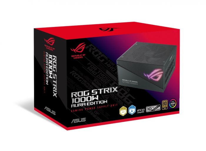 Блок живлення Asus ROG Strix PCIE5 1000W Gold Aura Edition (90YE00P1-B0NA00)