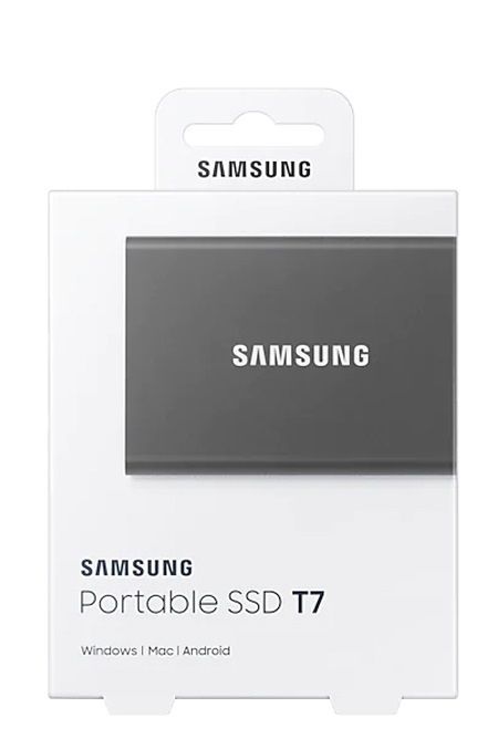 Накопичувач зовнішній SSD 2TB Samsung T7 Titan Gray (MU-PC2T0T/WW)