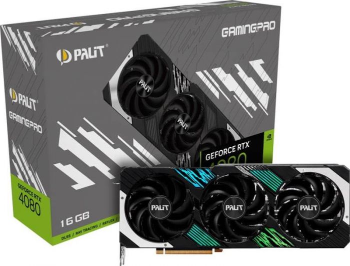 Відеокарта GF RTX 4080 16GB GDDR6X GamingPro Palit (NED4080019T2-1032A)