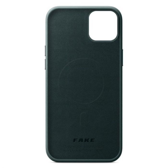 Чохол-накладка Armorstandart Fake Leather для Apple iPhone 14 Plus Shirt Green (ARM64396)