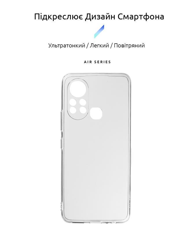 Чохол-накладка Armorstandart Air для Infinix Hot 11S Camera cover Transparent (ARM64556)