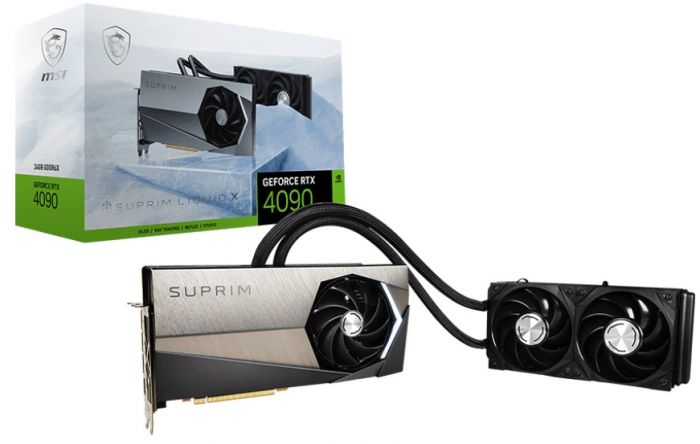 Відеокарта GF RTX 4090 24GB GDDR6X SUPRIM LIQUID X MSI (GeForce RTX 4090 SUPRIM LIQUID X 24G)