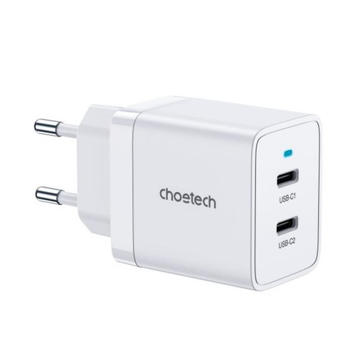 Мережевий зарядний пристрій Choetech White (Q5006-EU-WH)