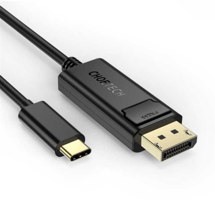 Кабель Choetech DisplayPort - USB Type-C (M/M), 1.8 м, Black (XCP-1801BK)