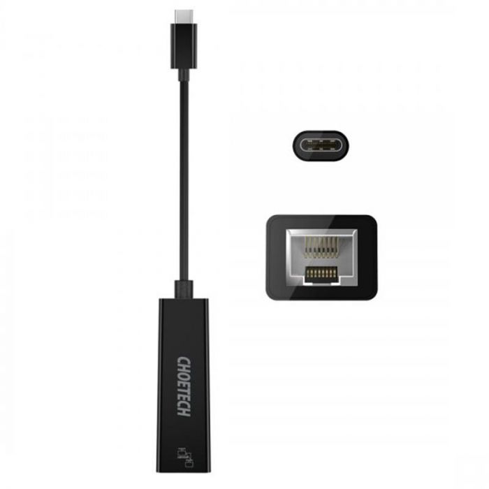 Мережевий адаптер Choetech HUB-R01 USB-C to RJ45 1Gbps