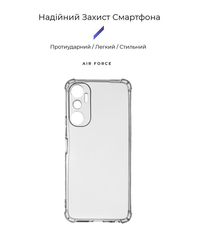 Чохол-накладка Armorstandart Air Force для Infinix Hot 20 4G (X6826) Camera cover Transparent (ARM66427)