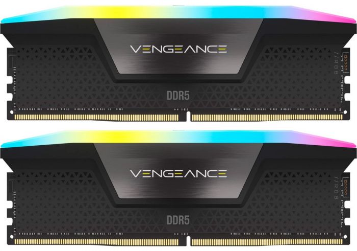 Модуль пам`ятi DDR5 2x32GB/6400 Corsair Vengeance RGB Black (CMH64GX5M2B6400C32)