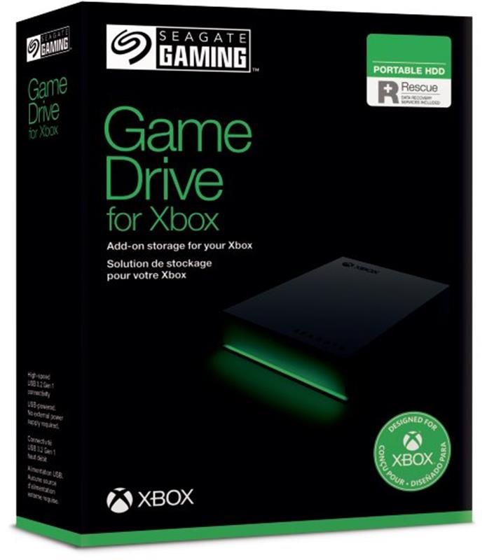 Зовнішній жорсткий диск 2.5" USB 2.0TB Seagate Game Drive Xbox Black (STKX2000400)