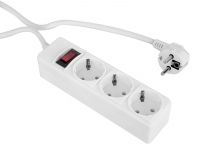 Фільтр живлення ProLogix (PRS-P3CU-45W) 3.5 кВт, 3 розетки, 4.5 м, мідь, білий