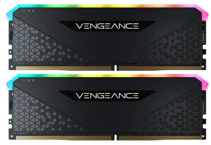 Модуль пам`ятi DDR4 2x16GB/3600 Corsair Vengeance RGB RS Black (CMG32GX4M2D3600C18)