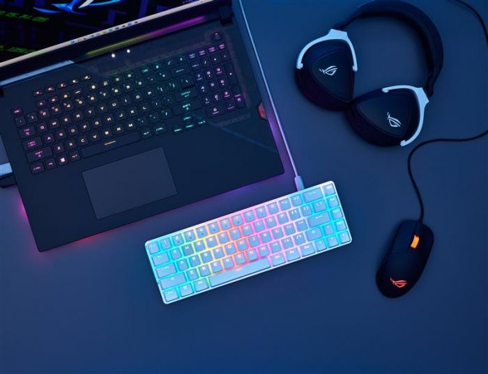 Клавiатура Asus ROG Falchion Ace LED 68key NX RD White (90MP0346-BKUA11)