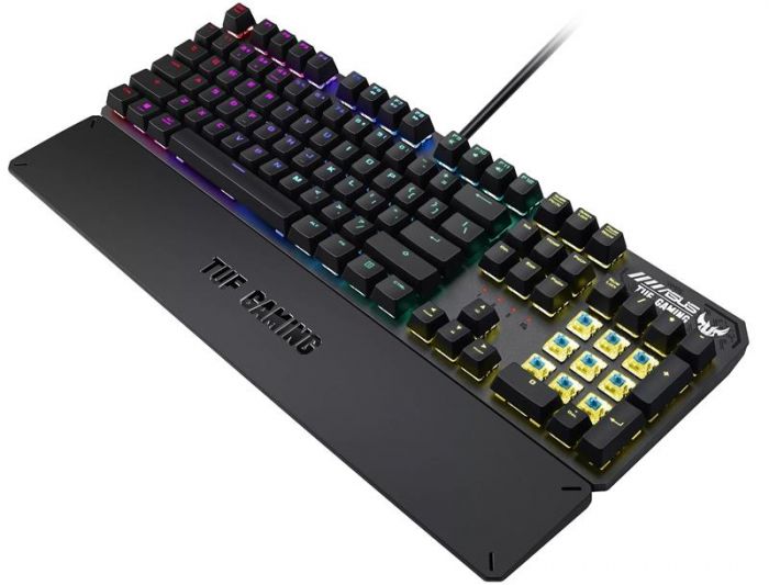 Клавiатура Asus TUF Gaming K3 RGB 104key Kailh BN UA Black (90MP01Q1-BKMA00)