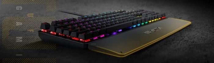 Клавiатура Asus TUF Gaming K3 RGB 104key Kailh BN UA Black (90MP01Q1-BKMA00)