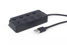 USB-хаб Gembird 4 ports (UHB-U2P4P-01) з вимикачами