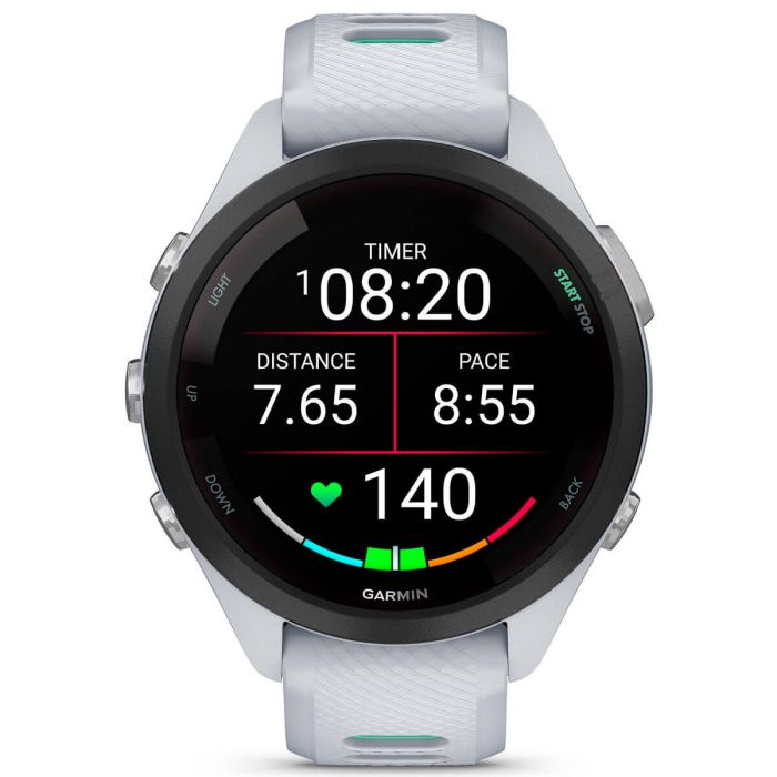 Смарт-годинник Garmin Forerunner 265S Black Bezel with Whitestone Case and Whitestone/Neo Tropic Silicone Band (010-02810-54)