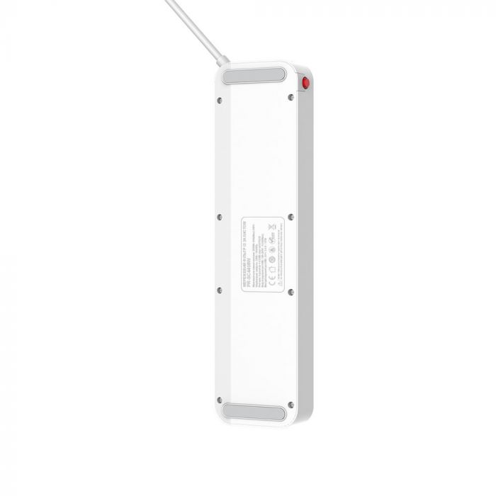 Фільтр живлення ProLogix Premium (PR-SC4408W) 2.5 кВт, 4 розетки, 4 USB, 2 м, з вимикачами, білий