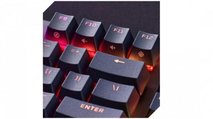 Клавіатура HyperX Alloy Origins Core PBT Aqua RGB Black (639N9AA) 