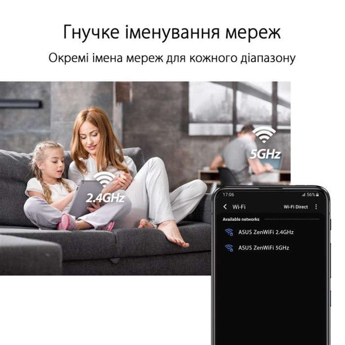 Wi-Fi Mesh система Asus ZenWiFi XD5 White 3pk (XD5-W-3-PK/90IG0750-MO3B20)