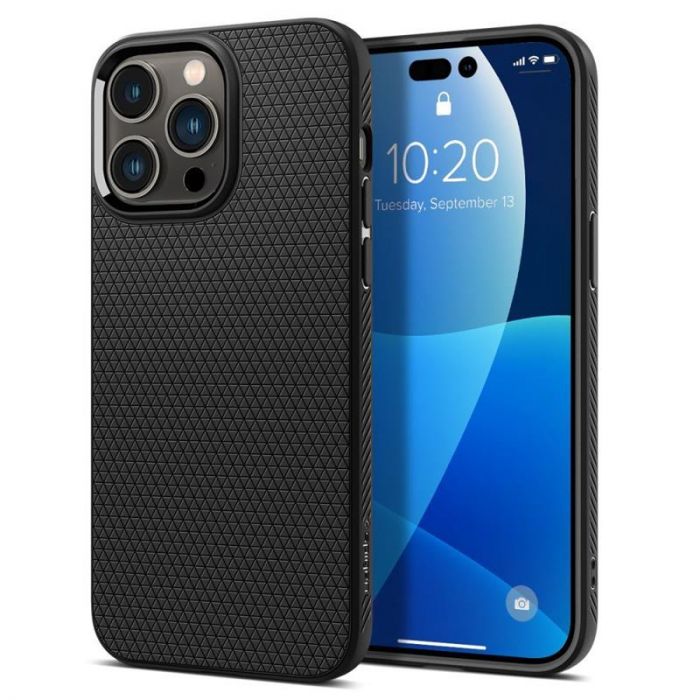 Чохол-накладка Spigen Liquid Air для Apple Iphone 14 Pro Matte Black (ACS04957)