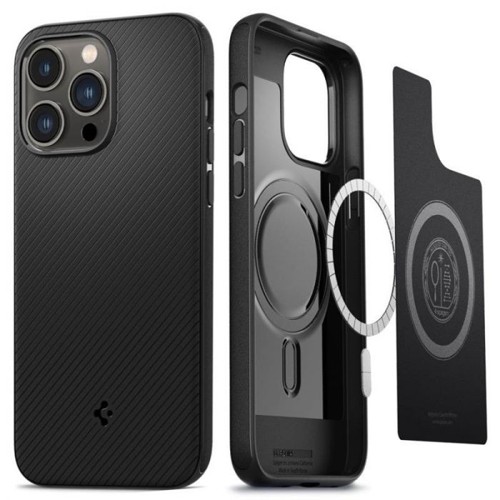 Чохол-накладка Spigen Mag Armor MagFit для Apple iPhone 14 Pro Matte Black (ACS04989)