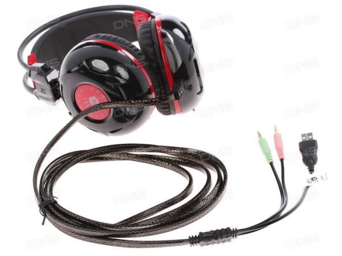 Гарнітура A4Tech Bloody G300 (Black+Red)