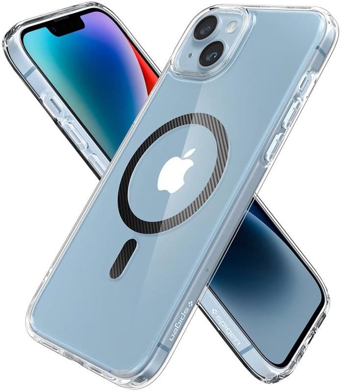 Чохол-накладка Spigen Ultra Hybrid MagFit для Apple iPhone 14 Carbon Fiber (ACS05050)